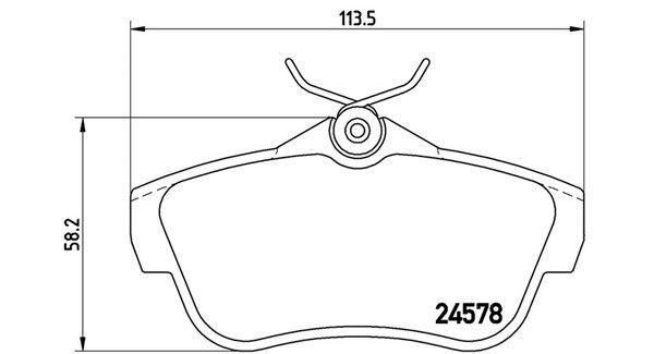 MAGNETI MARELLI Piduriklotsi komplekt,ketaspidur 363700461095